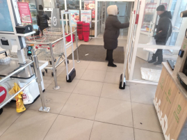 Гипермаркет Абсолют, г. Улан-Удэ, ул. Бабушкина 37А - 2 прохода по 120 см