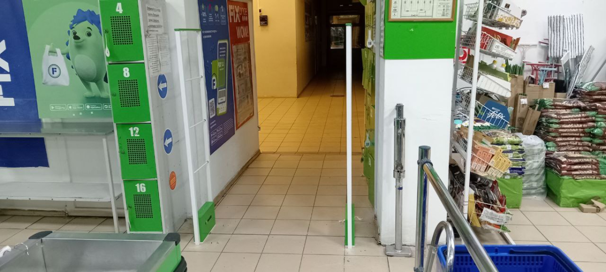 Магазин Fix Price, г. Астрахань, ул. Савушкина, строение 25Г - проход 150 см1