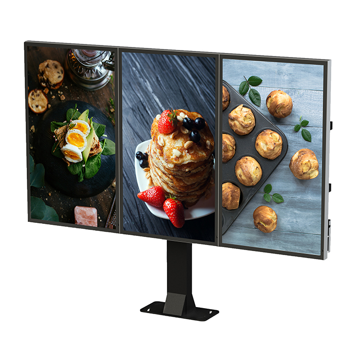 Рекламный экран Vormatic 43" LCD Slim Display напольный уличный5