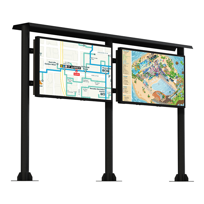 Рекламный экран Vormatic 49" LCD Slim Display настенный уличный2