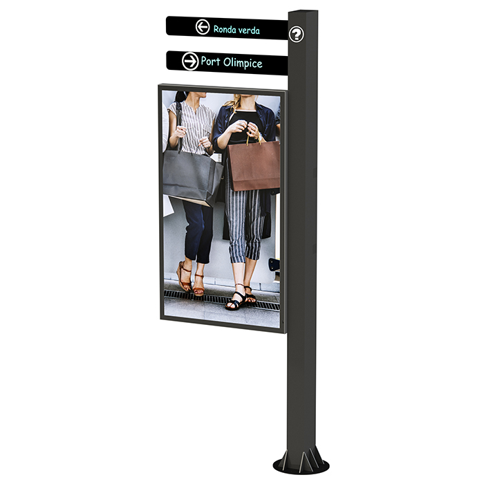 Рекламный экран Vormatic 49" LCD Slim Display настенный уличный1