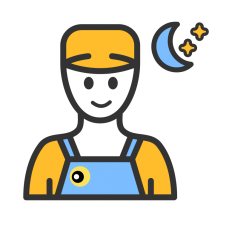 Ночные монтажные работы